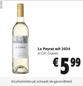 Colruyt Le Peyrat wit 2024 aanbieding