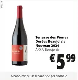 Colruyt Terrasse des Pierres Dorées Beaujolais Nouveau 2024 aanbieding