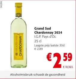 Colruyt Grand Sud Chardonnay 2024 aanbieding