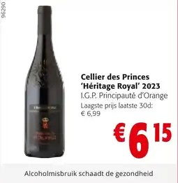 Colruyt Cellier des Princes 'Héritage Royal' 2023 aanbieding