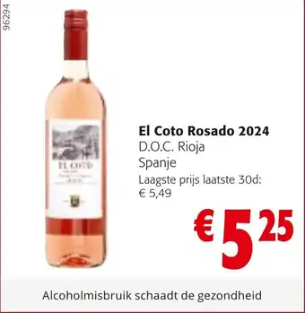 Colruyt El Coto Rosado 2024 aanbieding