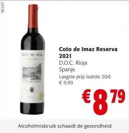 Colruyt Coto de Imaz Reserva 2021 aanbieding