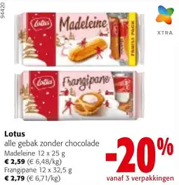 Colruyt Lotus Madeleine aanbieding