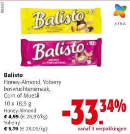 Colruyt Balisto Honey-Almond aanbieding