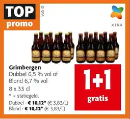 Colruyt Grimbergen Dubbel 6,5 % vol of Blond 6,7 % vol aanbieding
