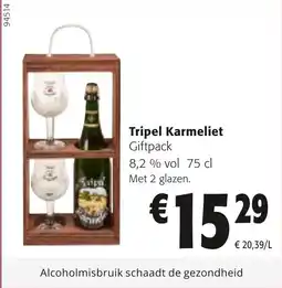 Colruyt Tripel Karmeliet Giftpack 8,2 % vol aanbieding