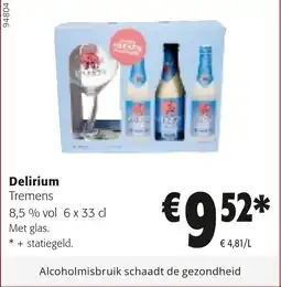 Colruyt Delirium Tremens 8,5 % vol aanbieding