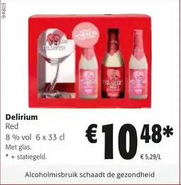 Colruyt Delirium Red 8 % vol aanbieding