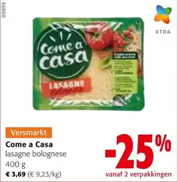 Colruyt Come a Casa Lasagne Bolognese aanbieding