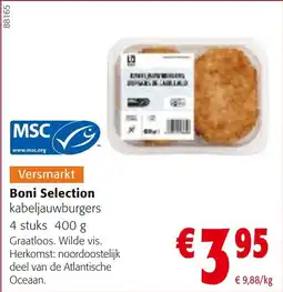 Colruyt Boni Selection Kabeljauwburgers aanbieding