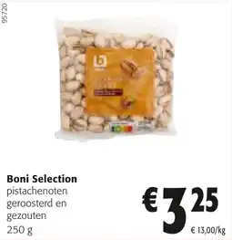 Colruyt Boni Selection Pistachenoten Geroosterd en Gezouten aanbieding