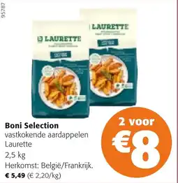 Colruyt Boni Selection vastkokende aardappelen Laurette aanbieding