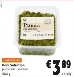 Colruyt Boni Selection Puree met Spinazie aanbieding