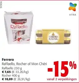 Colruyt Ferrero Raffaello 230 g aanbieding