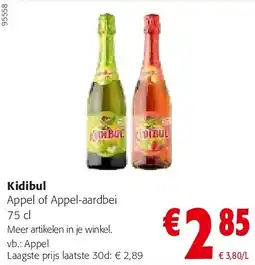 Colruyt Kidibul Appel of Appel-aardbei 75 cl aanbieding