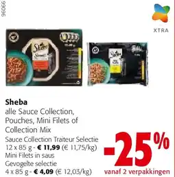 Colruyt Sheba Sauce Collection Traiteur Selectie 12 x 85 g aanbieding