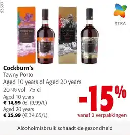 Colruyt Cockburn’s Aged 10 years aanbieding