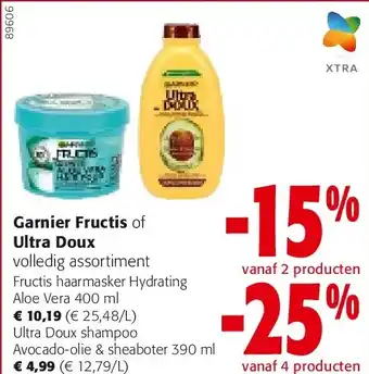 Colruyt Fructis haarmasker Hydrating Aloe Vera 400 ml aanbieding