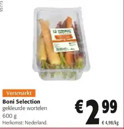 Colruyt Boni Selection gekleurde wortelen 600 g aanbieding