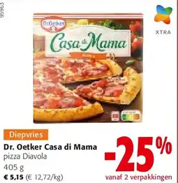 Colruyt Dr. Oetker Casa di Mama pizza Diavola 405 g aanbieding