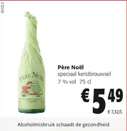 Colruyt Père Noël speciaal kerstbrouwsel 7 % vol 75 cL aanbieding