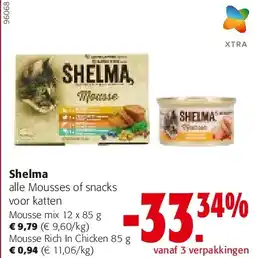 Colruyt Shelma Mousse mix 12 x 85 g aanbieding