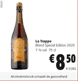 Colruyt La Trappe Blond Special Edition 2025 aanbieding