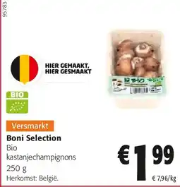 Colruyt Boni Selection Bio kastanjechampignons 250 g aanbieding