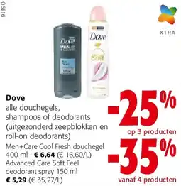 Colruyt Dove Men+Care Cool Fresh douchegel 400 ml aanbieding