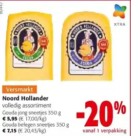 Colruyt Noord Hollander Gouda jong sneetjes 350 g aanbieding