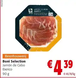 Colruyt Boni Selection Jamón de Cebo Iberico 90 g aanbieding
