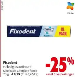 Colruyt Fixodent Kleefpasta Complete fixatie 70 g aanbieding