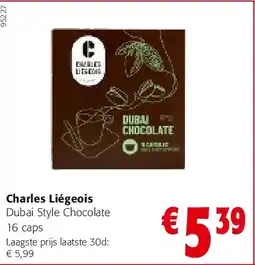 Colruyt Charles Liégeois Dubai Style Chocolate 16 caps aanbieding