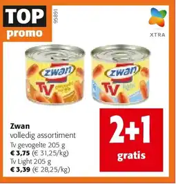 Colruyt Zwan Tv Light 205 g aanbieding