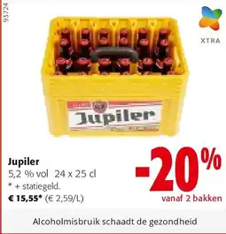 Colruyt Jupiler 5,2 % vol 24 x 25 cl aanbieding