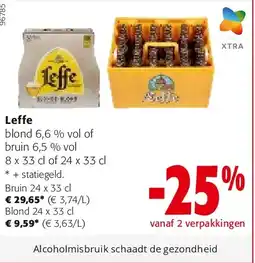 Colruyt Leffe Bruin 24 x 33 cl aanbieding