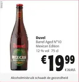 Colruyt Duvel Barrel Aged N°10 Mexican Edition 12 % vol 75 cl aanbieding