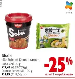 Colruyt Nissin Soba Chili 92 g aanbieding