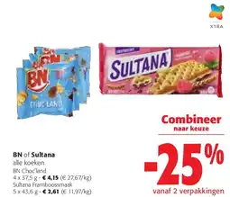 Colruyt BN Choc’land 4 x 37,5 g aanbieding