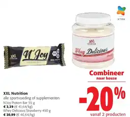 Colruyt XXL Nutrition N’Joy Protein Bar 55 g aanbieding