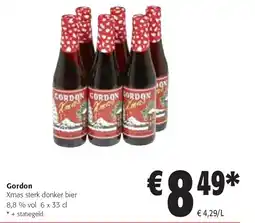Colruyt Gordon Xmas sterk donker bier aanbieding