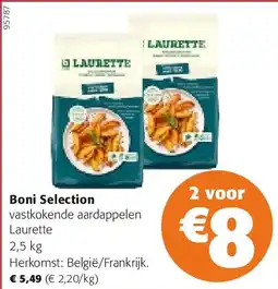 Colruyt Boni Selection vastkokende aardappelen Laurette 2,5 kg aanbieding
