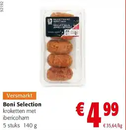 Colruyt Boni Selection kroketten met ibericoham 5 stuks 140 g aanbieding
