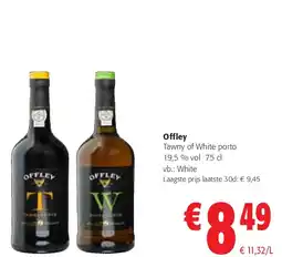 Colruyt Offley Tawny of White porto 19,5 % vol 75 cl aanbieding