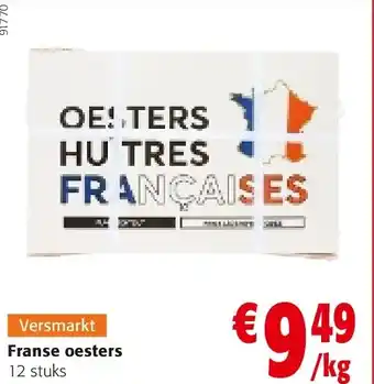 Colruyt Franse oesters 12 stuks aanbieding
