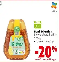 Colruyt Boni Selection Bio vloeibare honing 250 g aanbieding