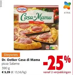 Colruyt Dr. Oetker Casa di Mama pizza Salame 390 g aanbieding