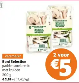 Colruyt Boni Selection paddenstoelenmix met kruiden 200 g aanbieding