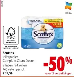 Colruyt Scottex toiletpapier aanbieding