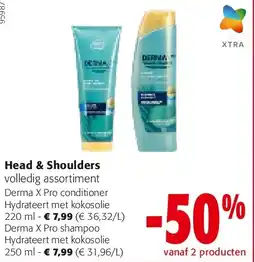 Colruyt Head & Shoulders Derma X Pro conditioner Hydrateert met kokosolie 220 ml aanbieding